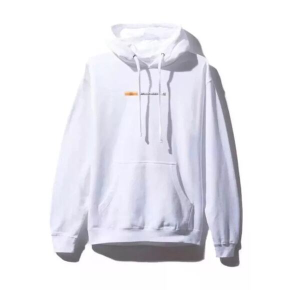 Anti-Social Social Club White Cigarette Pullover Hoodie Men’s Size XL - Picture 1 of 4